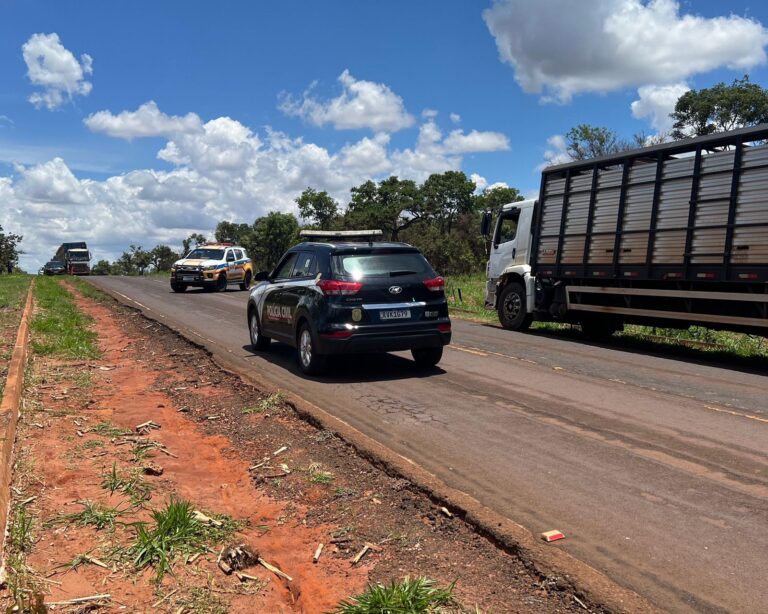 Motociclista morre após colisão com caminhão boiadeiro na MGC-154, em Ituiutaba