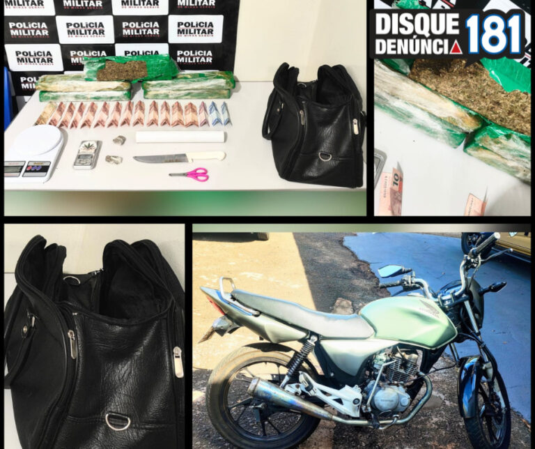 PM prende jovem de 23 anos por tráfico de drogas durante operação em Santa Vitória
