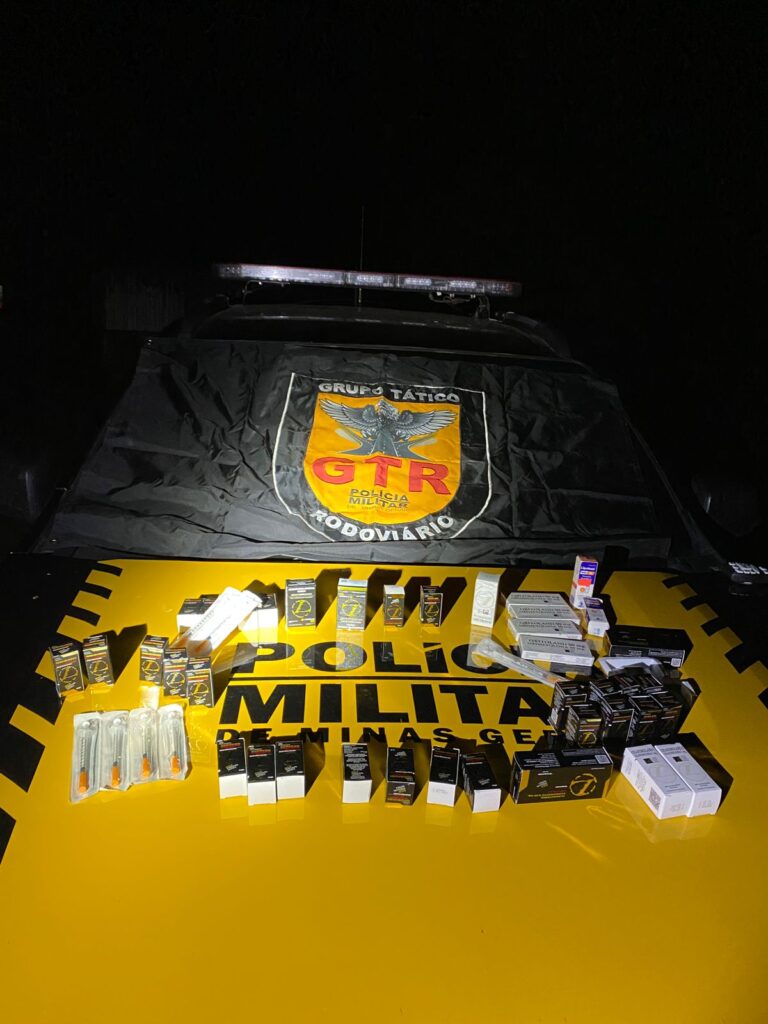 Motorista é preso com carga de anabolizantes e medicamentos ilegais na MG-497, em Campina Verde