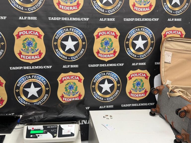 Passageira é presa com 3,5 kg de cocaína no Aeroporto de Confins em Belo Horizonte