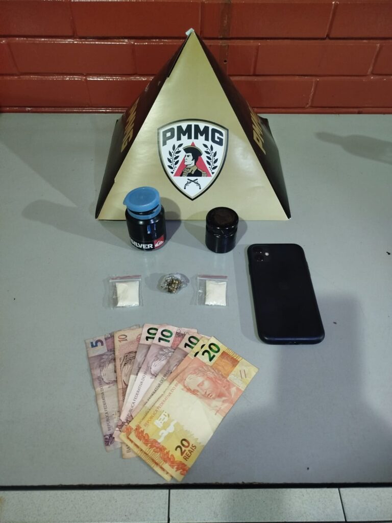 Polícia Militar prende jovem de 18 anos por tráfico de drogas em Ituiutaba