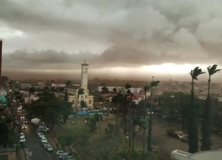Chuva e trovoadas marcam a previsão do tempo para os próximos dias em Ituiutaba