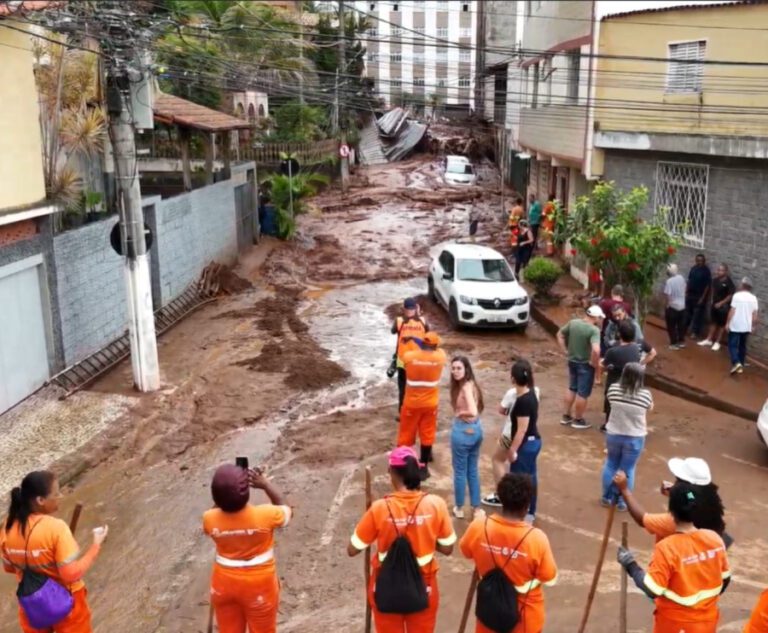Inmet emite alerta de grande perigo para chuvas superiores a 100 milímetros na Zona da Mata em Minas Gerais