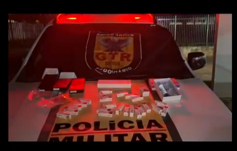 PM Rodoviária apreende medicamentos vindos do Paraguai na MG-255 durante Operação em Frutal (MG)