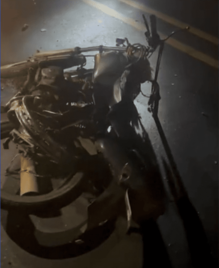 Acidente entre ônibus e moto causa morte de uma mulher na rodovia LMG-503 em Uberlândia