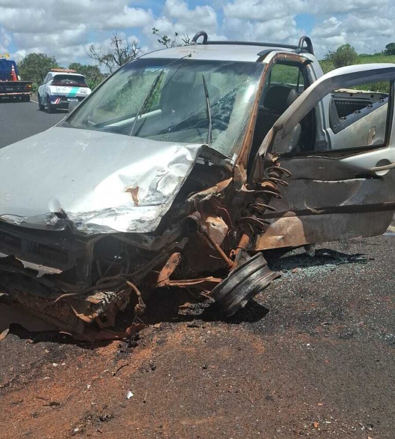 Motorista dorme ao volante e causa colisão na MGC-452 em Uberlândia
