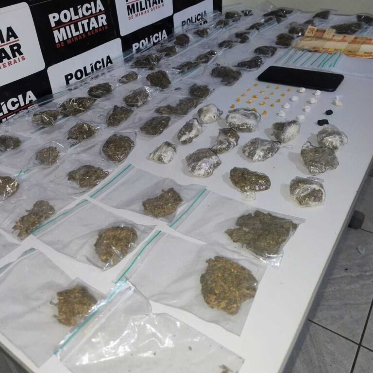 Operação da Polícia Militar termina com prisão de jovem de 18 anos e apreensão de drogas em Santa Vitória