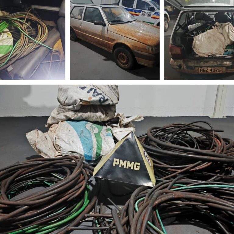 PM prende homem de 36 anos por furto de fios de cobre em usina de Chaveslândia (MG)