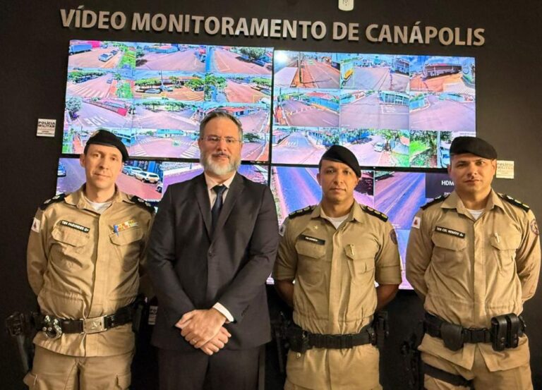 PMMG inaugura sistema de videomonitoramento com 23 câmeras em Canápolis
