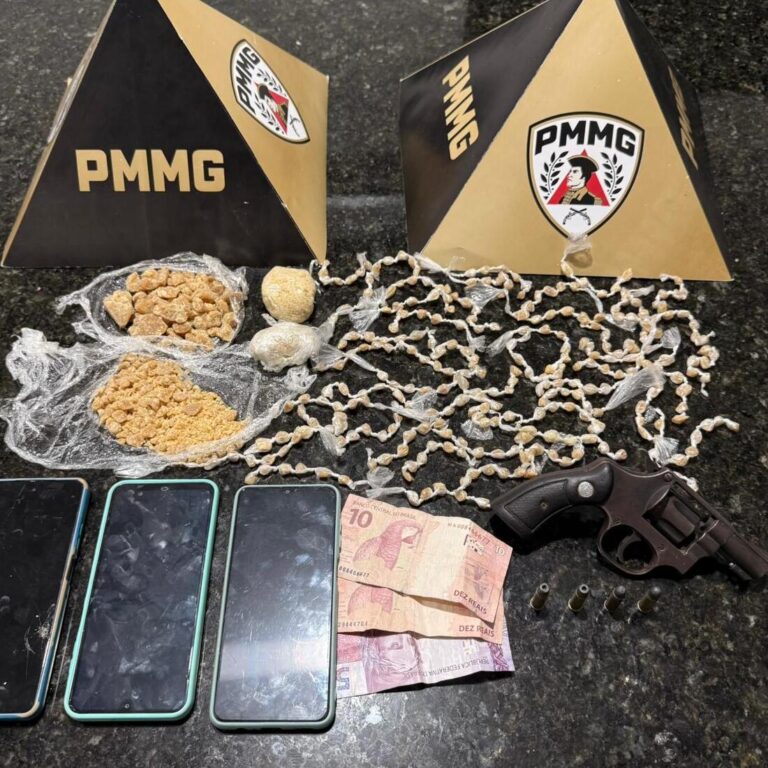 Dupla é presa com drogas e arma de fogo durante ação da PM no Prata