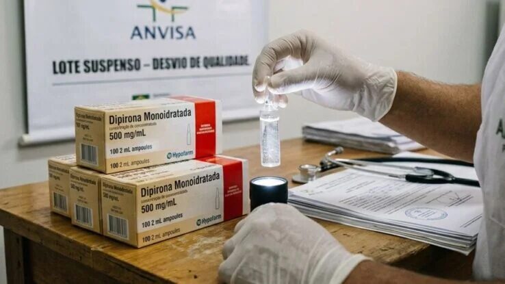Anvisa suspende lote de dipirona após identificar risco de contaminação
