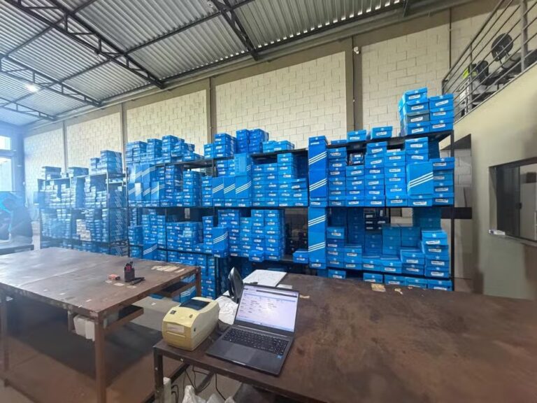 PCMG apreende 15 mil pares de tênis falsificados e e bloqueia R$ 10 milhões durante operação em Minas