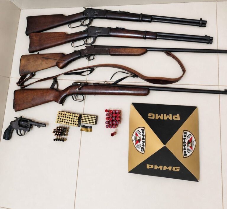 Homem é preso por porte ilegal de arma após desentendimento na zona rural de Gurinhatã