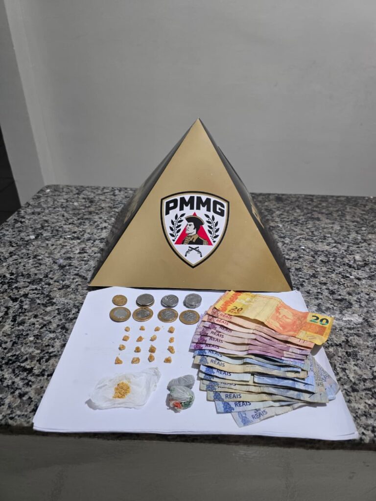 Homem é preso pela PM com drogas durante patrulhamento em Monte Alegre de Minas