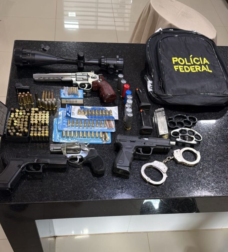 PF deflagra operação contra tráfico internacional de armas em Uberlândia