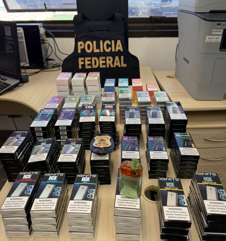 Polícia Federal combate esquema de venda ilegal de cigarros eletrônicos em operação em MG