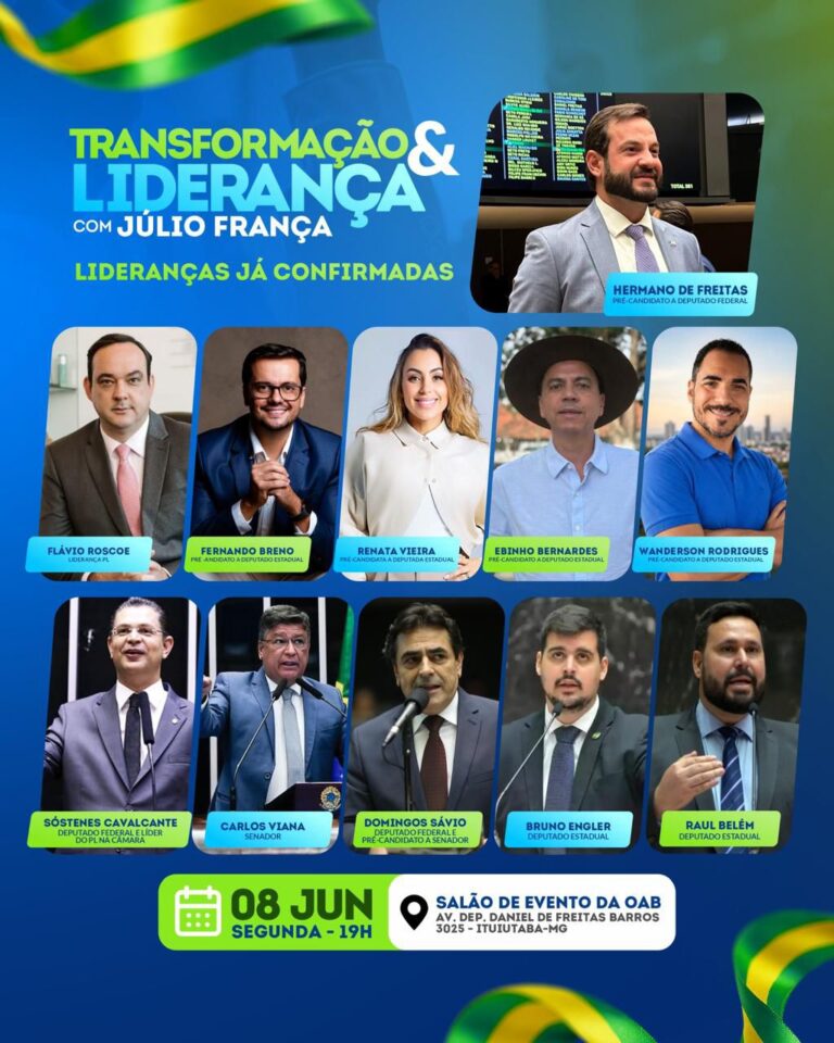 Ituiutaba recebe encontro político “Transformação & Liderança” nesta segunda (8)