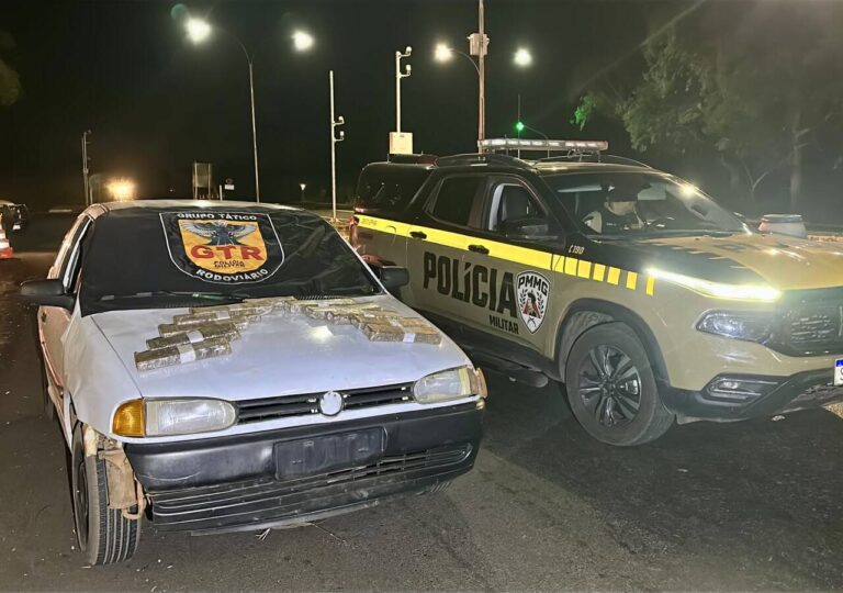 PM Rodoviária prende suspeito com 11 barras de maconha após perseguição em Uberlândia
