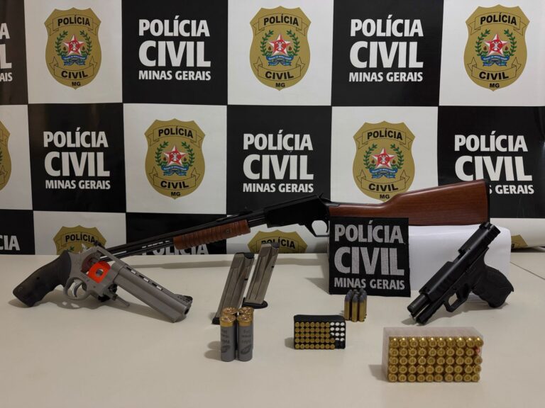 Homem é detido com armas após ameaçar de morte a companheira, em Uberlândia