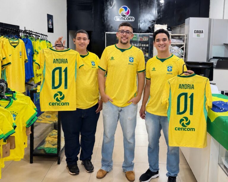 Cencom Serviços se destaca em Ituiutaba (MG) com promoção de camisas da Seleção Brasileira personalizadas para empresas