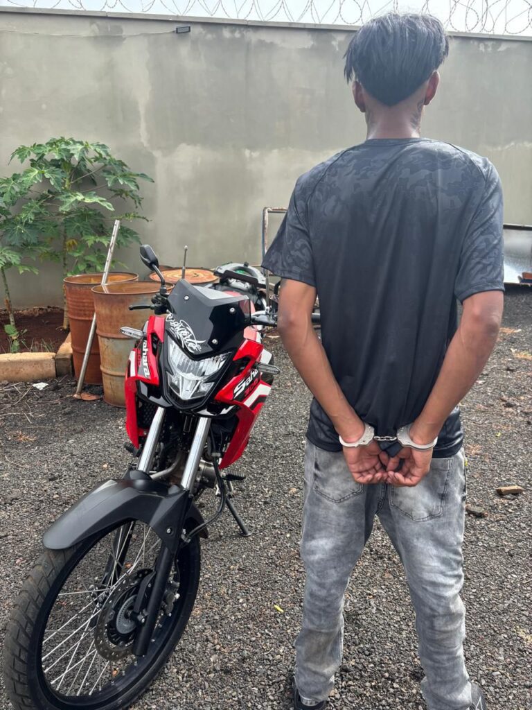 Motociclista é detido por direção perigosa após fugir da PM em Canápolis