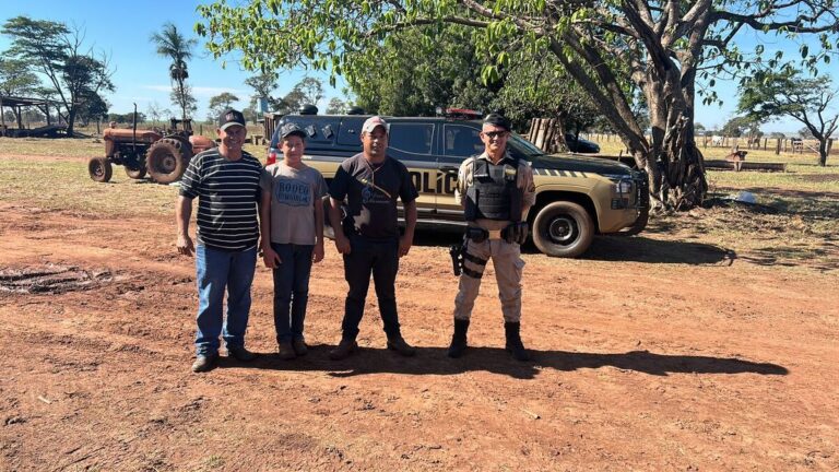 PM reforça segurança com patrulhamento na zona rural de Santa Vitória