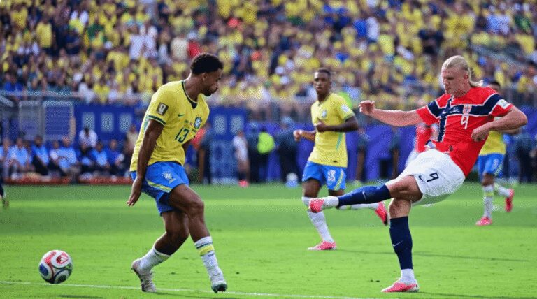 Com dois de Haaland, Noruega elimina o Brasil por 2 a 1 e afasta o sonho do hexa