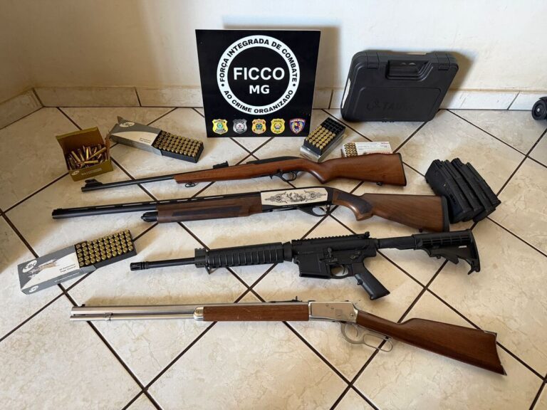 Operação da FICCO investiga fraude em registro de armas e comércio ilegal de armas de fogo em Campina Verde