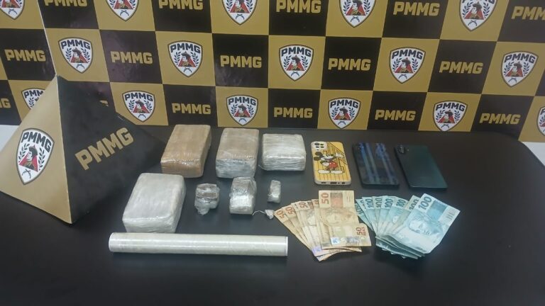 PM de Capinópolis prende casal e apreende grande quantidade de maconha
