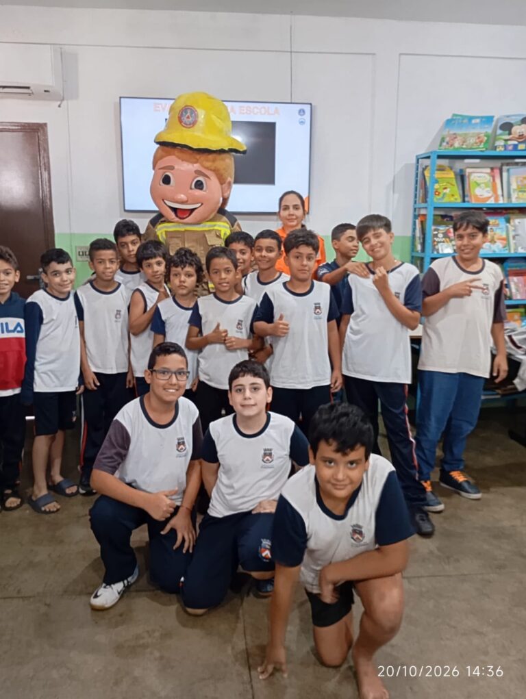 CBMMG orienta alunos de escola municipal de Ituiutaba sobre prevenção de acidentes e segurança